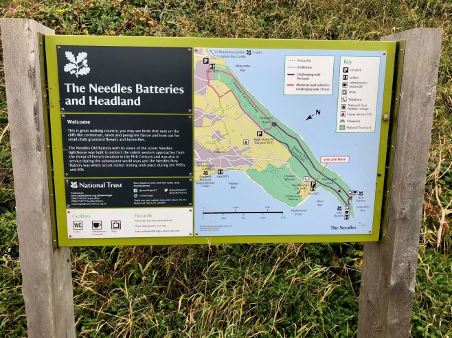 Needles battery sign